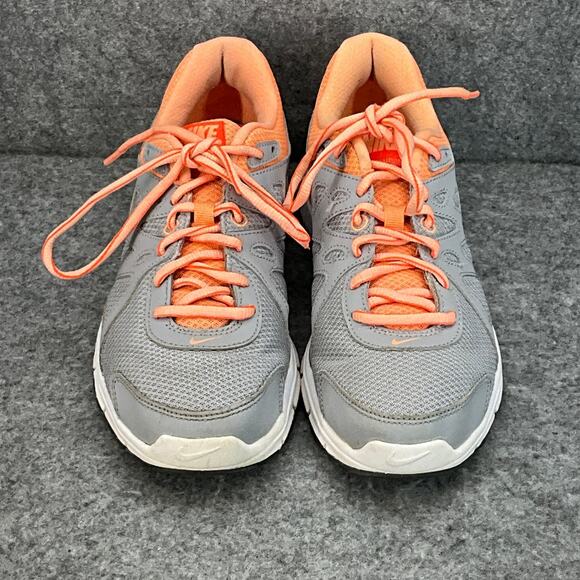 Nike Revolution 2 Gray Orange Athletic Running Sneaker Women 8 - Picture 6 of 10
